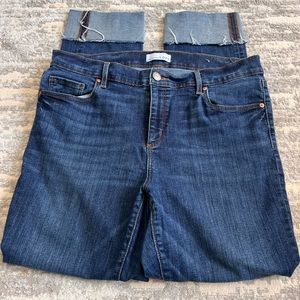 Ann Taylor LOFT straight cut stretch jeans